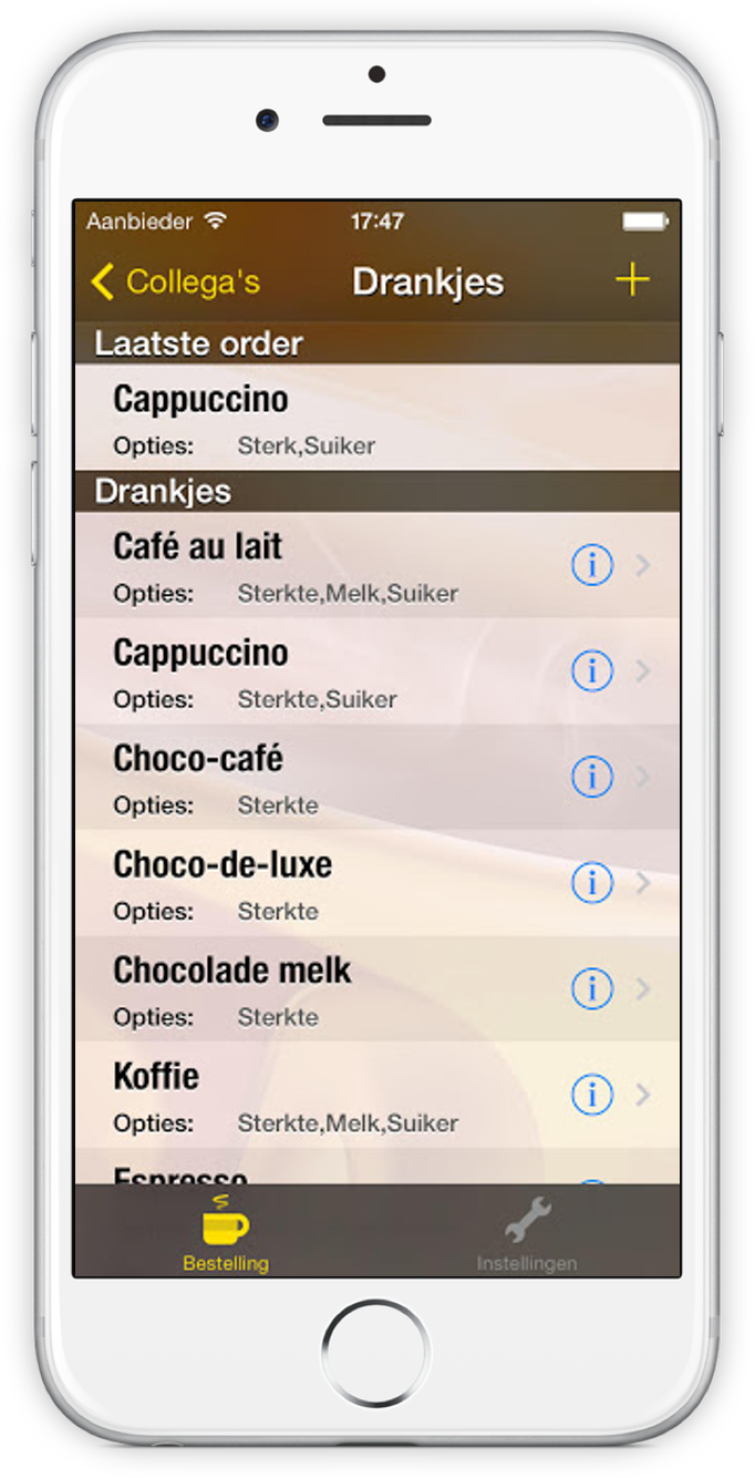 Screenshot of Coffee Coach
