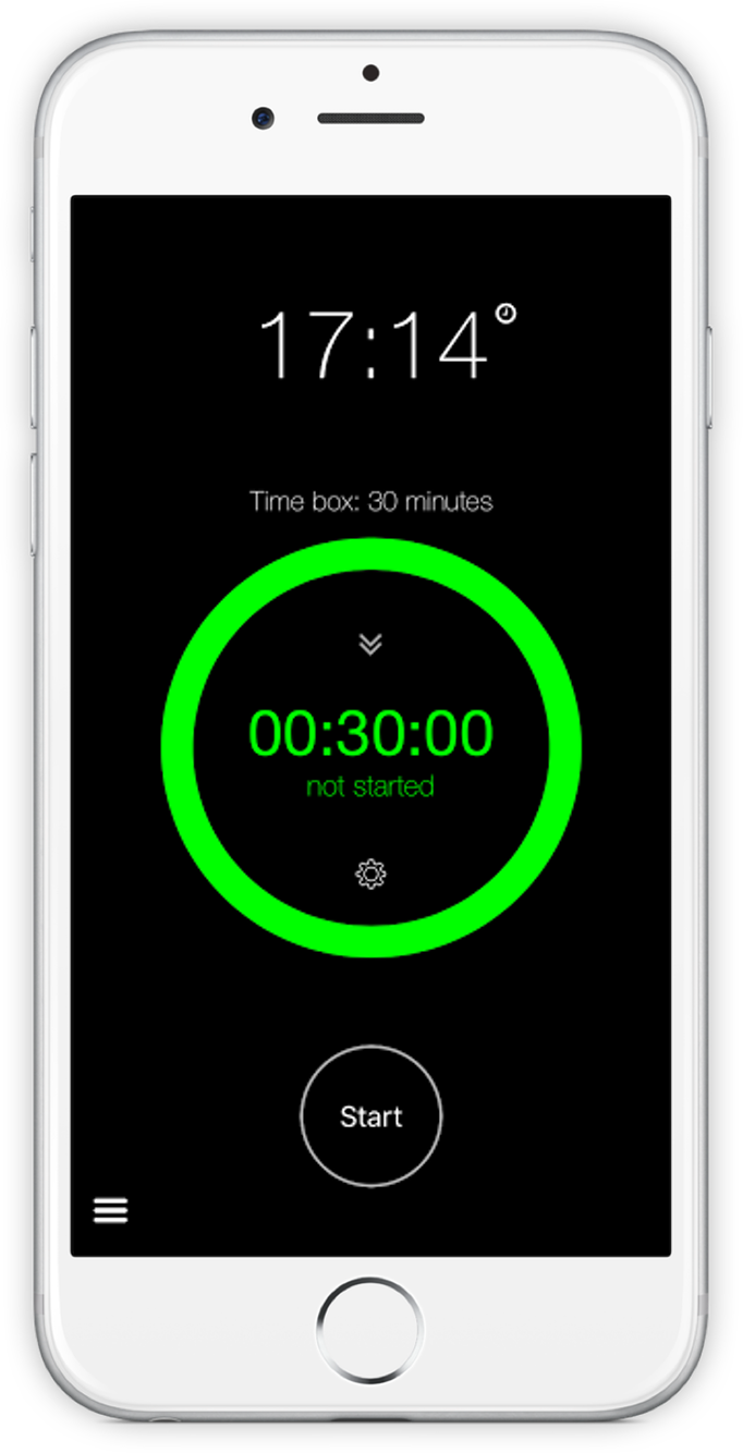 Screenshot of TimeBoxing