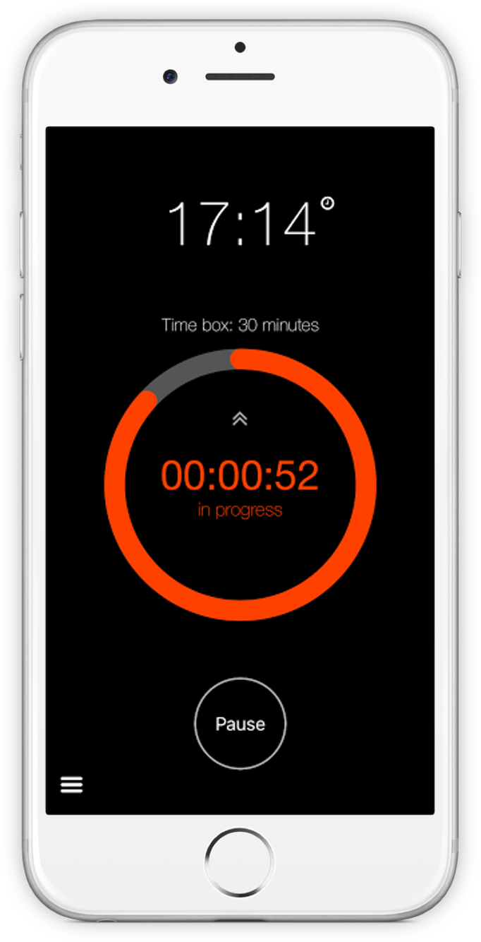 Screenshot of TimeBoxing
