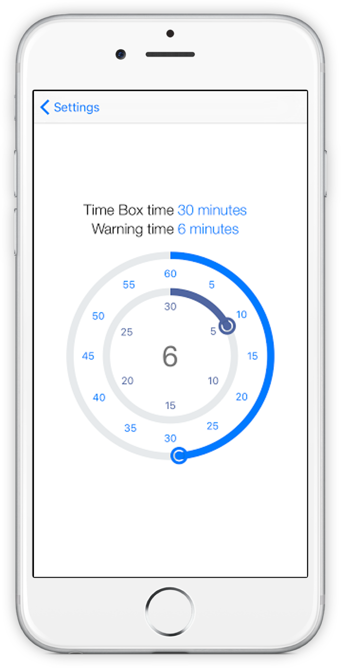 Screenshot of TimeBoxing