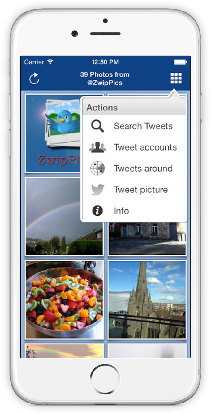 Screenshot of ZwipPics