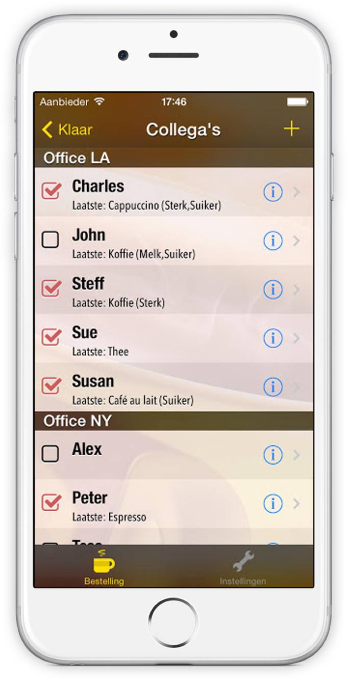 Screenshot of Coffee Coach